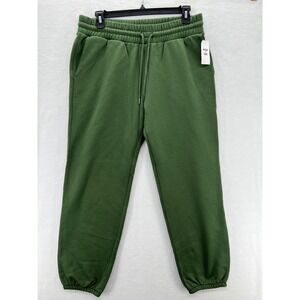 NEW Macy's MODE OF ONE Men Green Fleece Wall Jogger Sweatpants L Athletic Lounge